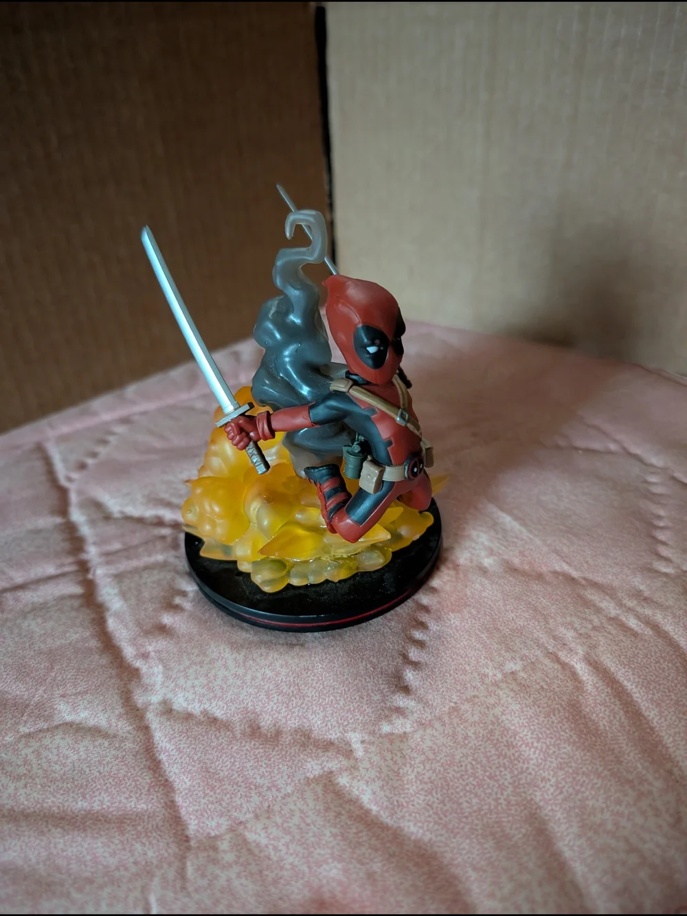 Deadpool Red & Black Q-Fig Statue